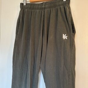 YoungLa dark green mens sweatpants